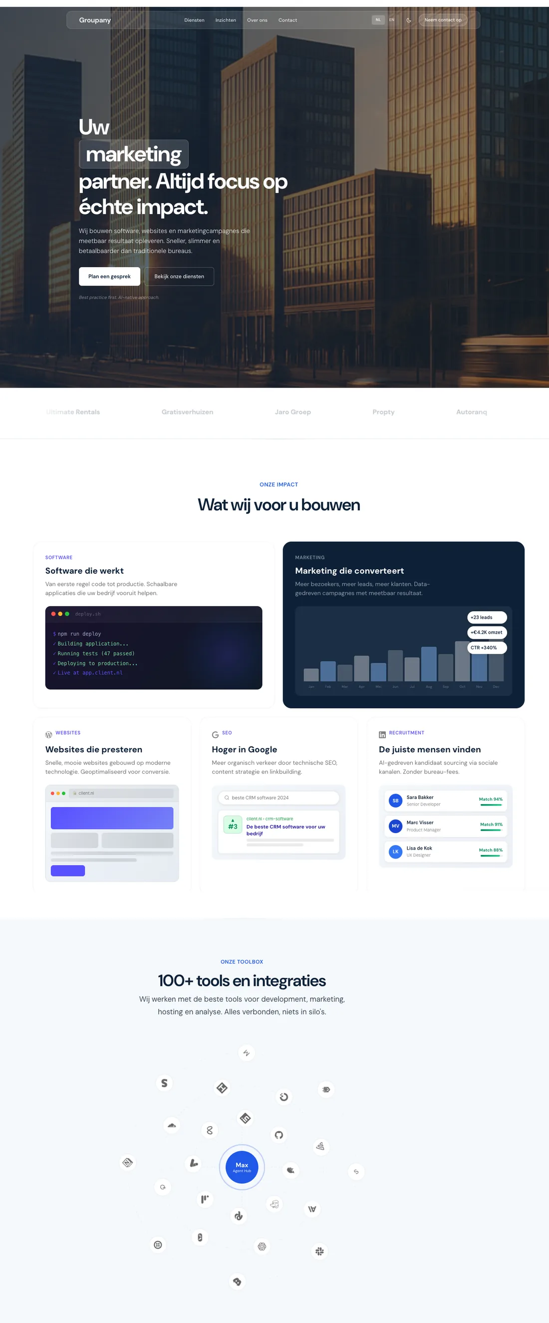 Website van Groupany